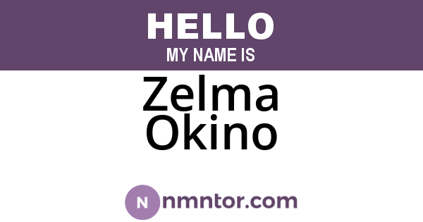 Zelma Okino
