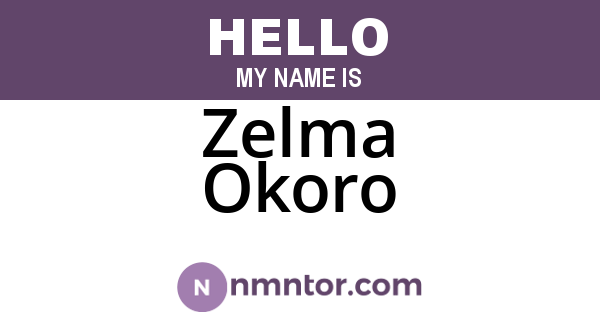 Zelma Okoro