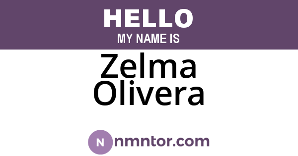 Zelma Olivera