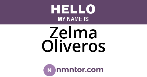Zelma Oliveros