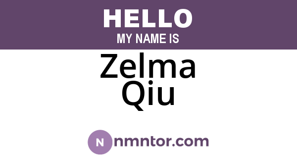 Zelma Qiu