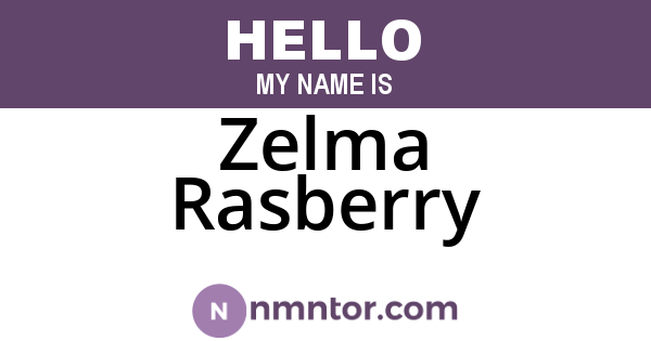 Zelma Rasberry