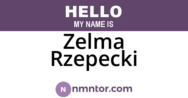 Zelma Rzepecki