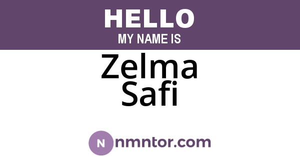 Zelma Safi