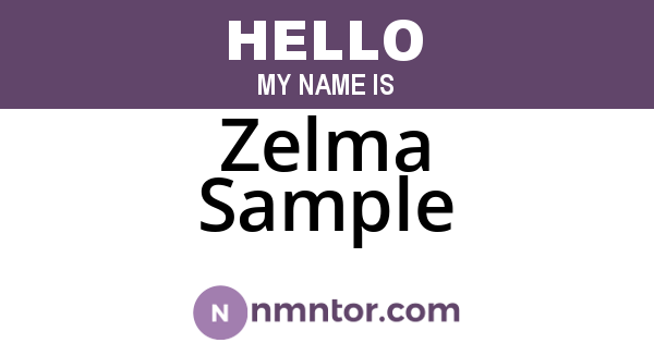 Zelma Sample