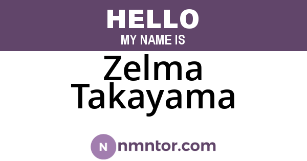 Zelma Takayama