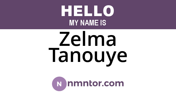 Zelma Tanouye