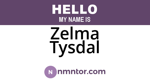 Zelma Tysdal