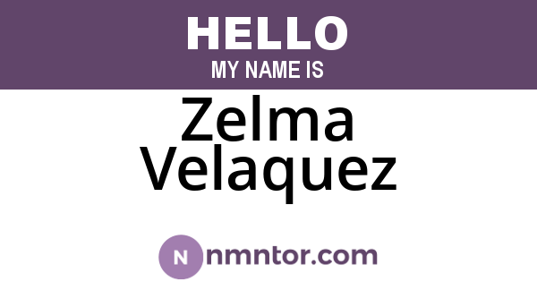 Zelma Velaquez