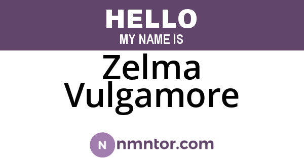 Zelma Vulgamore