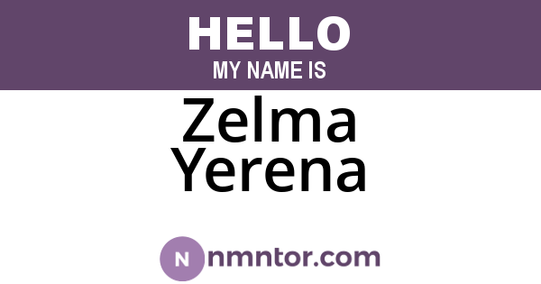 Zelma Yerena