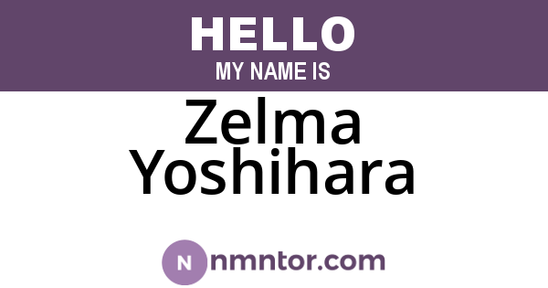 Zelma Yoshihara