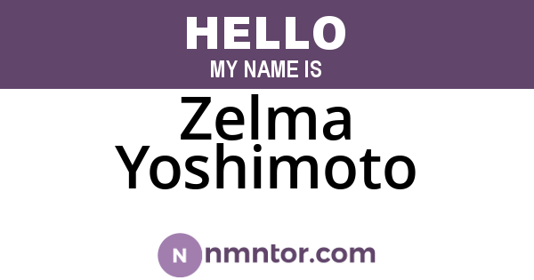 Zelma Yoshimoto