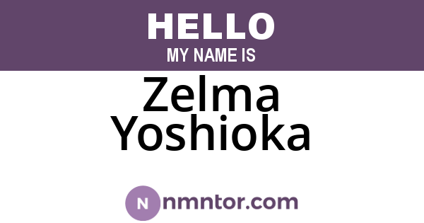 Zelma Yoshioka