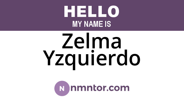 Zelma Yzquierdo