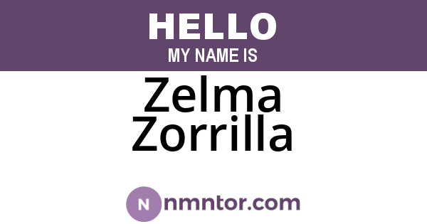 Zelma Zorrilla