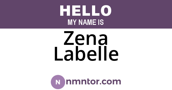 Zena Labelle