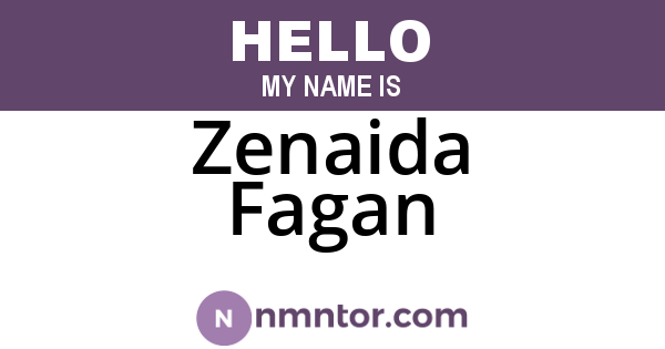 Zenaida Fagan