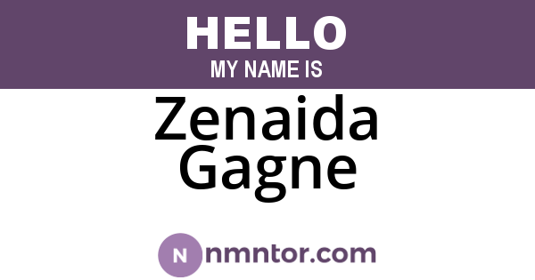 Zenaida Gagne