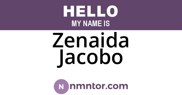 Zenaida Jacobo