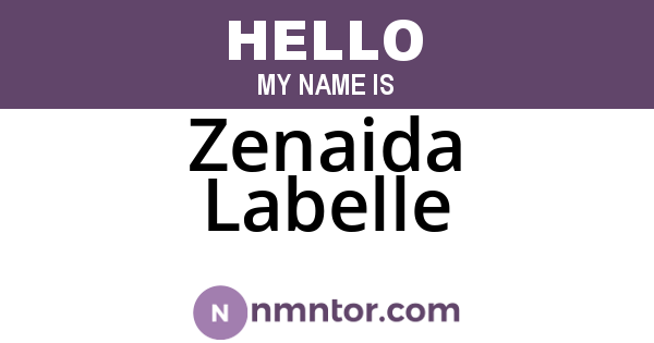 Zenaida Labelle