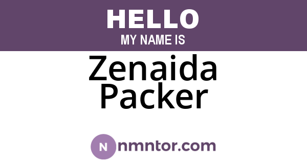 Zenaida Packer