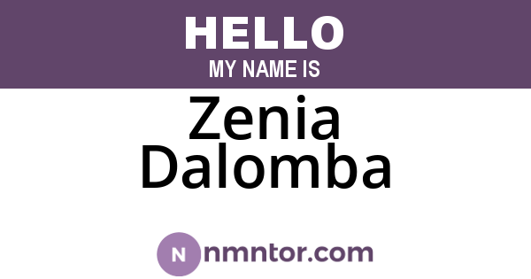 Zenia Dalomba