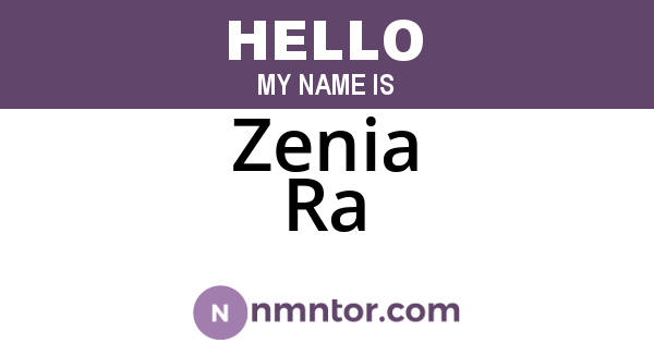 Zenia Ra