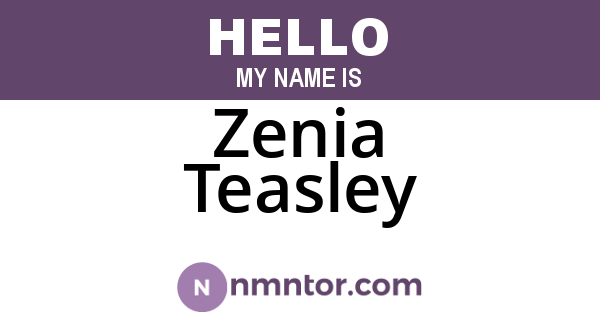 Zenia Teasley