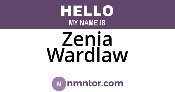 Zenia Wardlaw