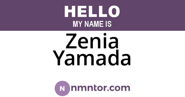 Zenia Yamada