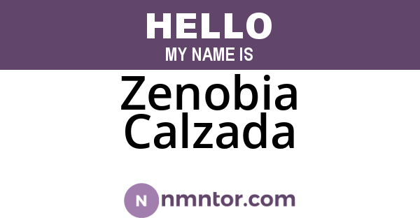 Zenobia Calzada