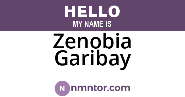 Zenobia Garibay