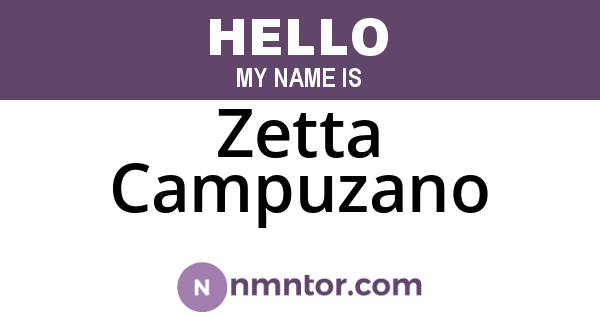 Zetta Campuzano