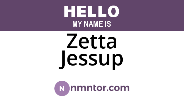 Zetta Jessup
