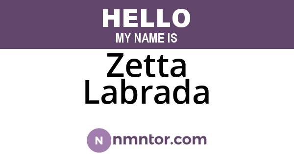 Zetta Labrada
