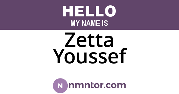 Zetta Youssef