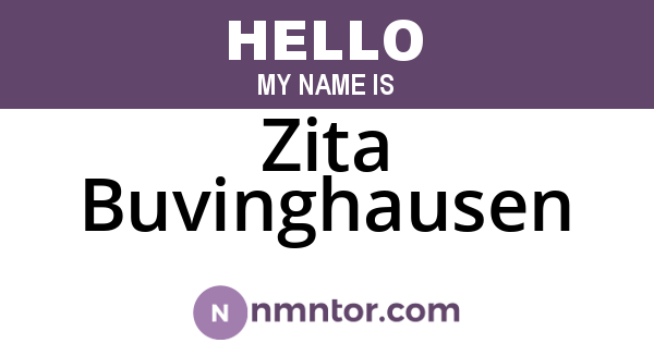 Zita Buvinghausen