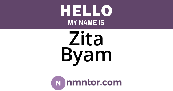 Zita Byam