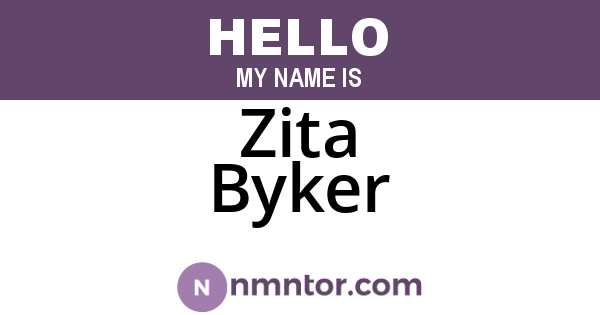 Zita Byker