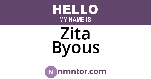 Zita Byous