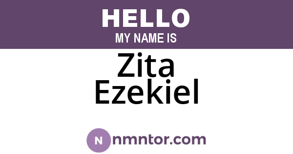 Zita Ezekiel