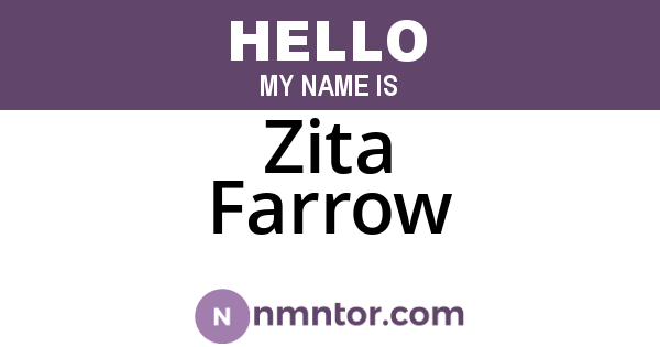 Zita Farrow