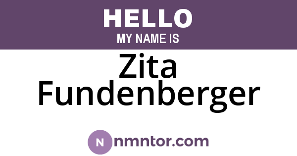 Zita Fundenberger