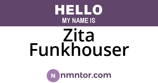 Zita Funkhouser