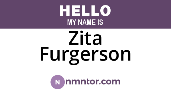 Zita Furgerson