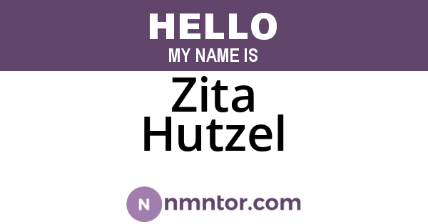 Zita Hutzel