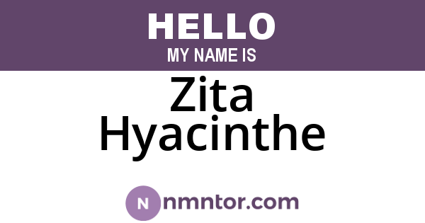 Zita Hyacinthe
