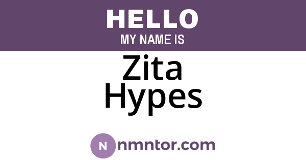 Zita Hypes