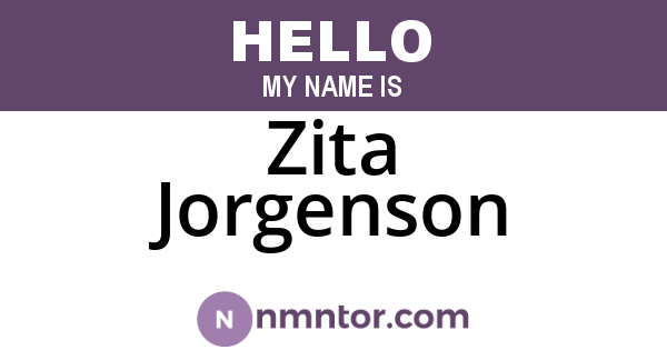 Zita Jorgenson